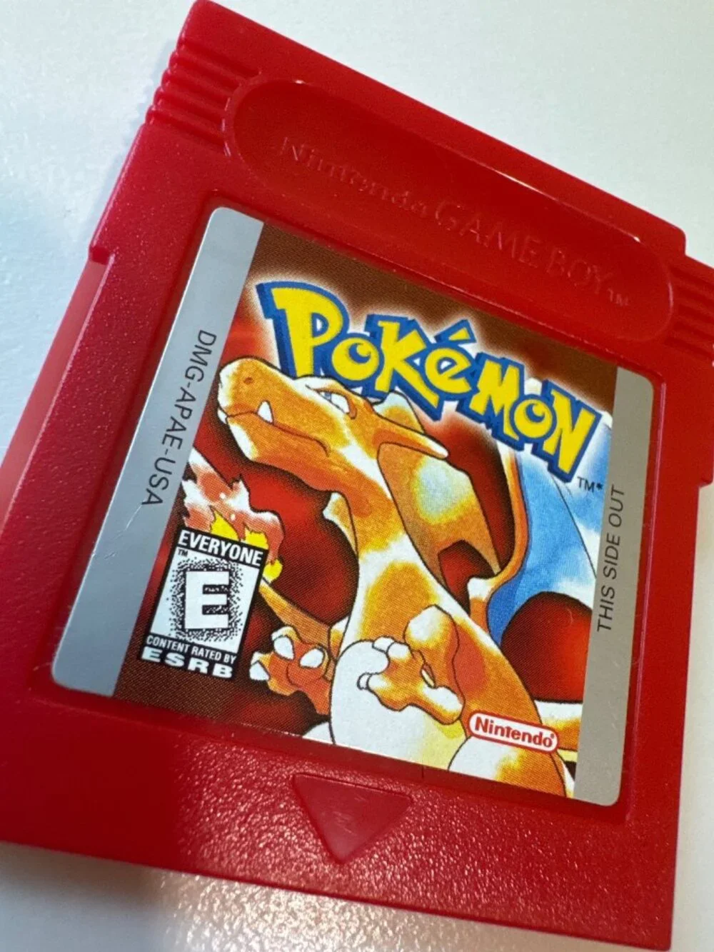 Pokemon Red Version Game Boy DMG-APAE-USA Cartridge Tested ESRB E Nintendo